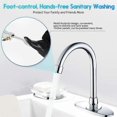 thumbnail image 4 of Polished chrome floor mounted foot pedal valve, 4 of 5