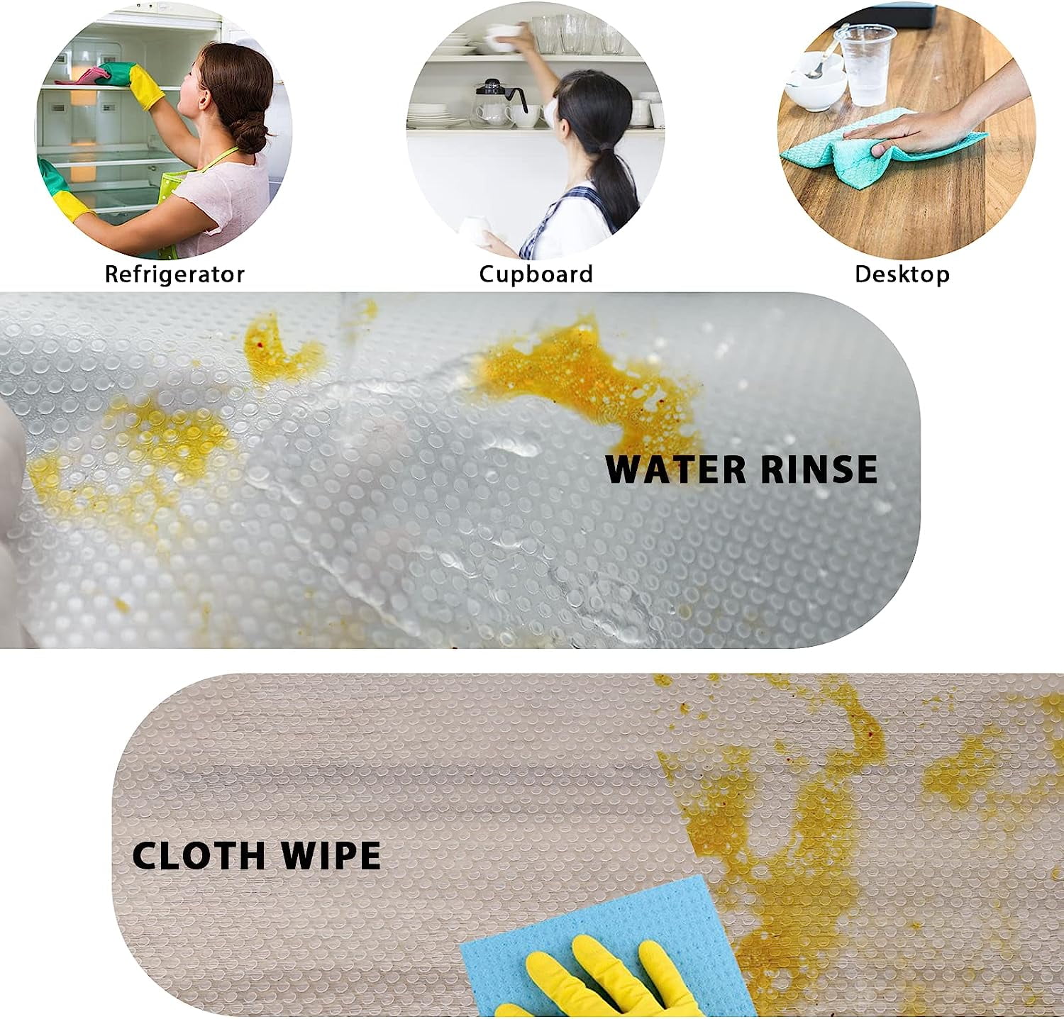 Refrigerator Mat, EVA Refrigerator Mat Washable and Cutable Refrigerator Mat Refrigerator Mat Drawer Table Mat, Shelf Drawer Table Mat,