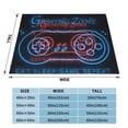 thumbnail image 4 of XMXT Throw Blanket, Neon Slogan Blue Print Machine Washable Blankets for Sofa, 60 x 50 inches Multicolor, 4 of 9