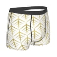 thumbnail image 3 of Naloa White And Gold Geometry Print Mens Underwear - Boxers for Men, Classic Briefs for Men, 3 of 9