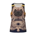 thumbnail image 4 of Gaeub Pug dog Yoga Men's Athletic Tank Top, Workout Sleeveless Shirts, Running Tank Tops for Gym, Running, Training - XX-Large, 4 of 9