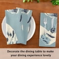 thumbnail image 6 of Napkin Satin Napkin 20*20Inchx6 Kitchen Towel Dinner Plate Towel Decorative Towel Napkin Tea Towel Suitable For Kitchen Table Black and White Gog Face, 6 of 8