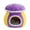 Purple, variant on erfcxs Cute Cat Cat Bed For Indoor Warm With Detachable Cushion For Puppy And