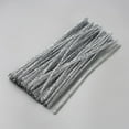 thumbnail image 1 of DIY Plush Sticks Chenille Stems Pipe Cleaners Kid Craft Material Silver 350~380x6mm 100pcs/set, 1 of 2