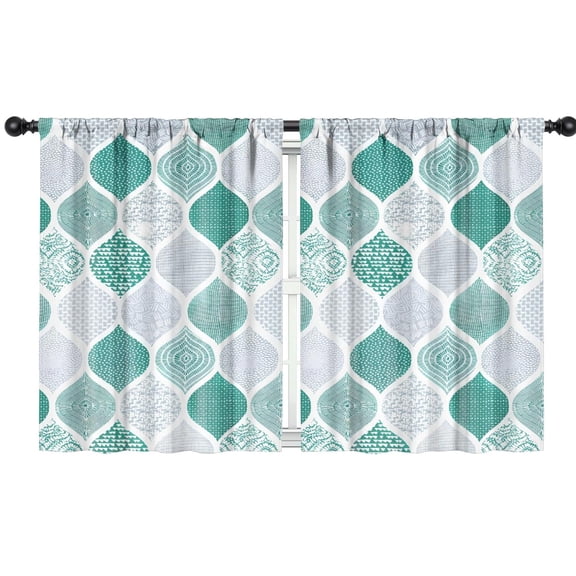 Blackout Kids Curtains,Boho Bohemia Geometric Line Art Childrens Insulated Curtains Set Of 2,Bedroom Essentials,Toddler Room Decor 42"x54"(106x137cm)