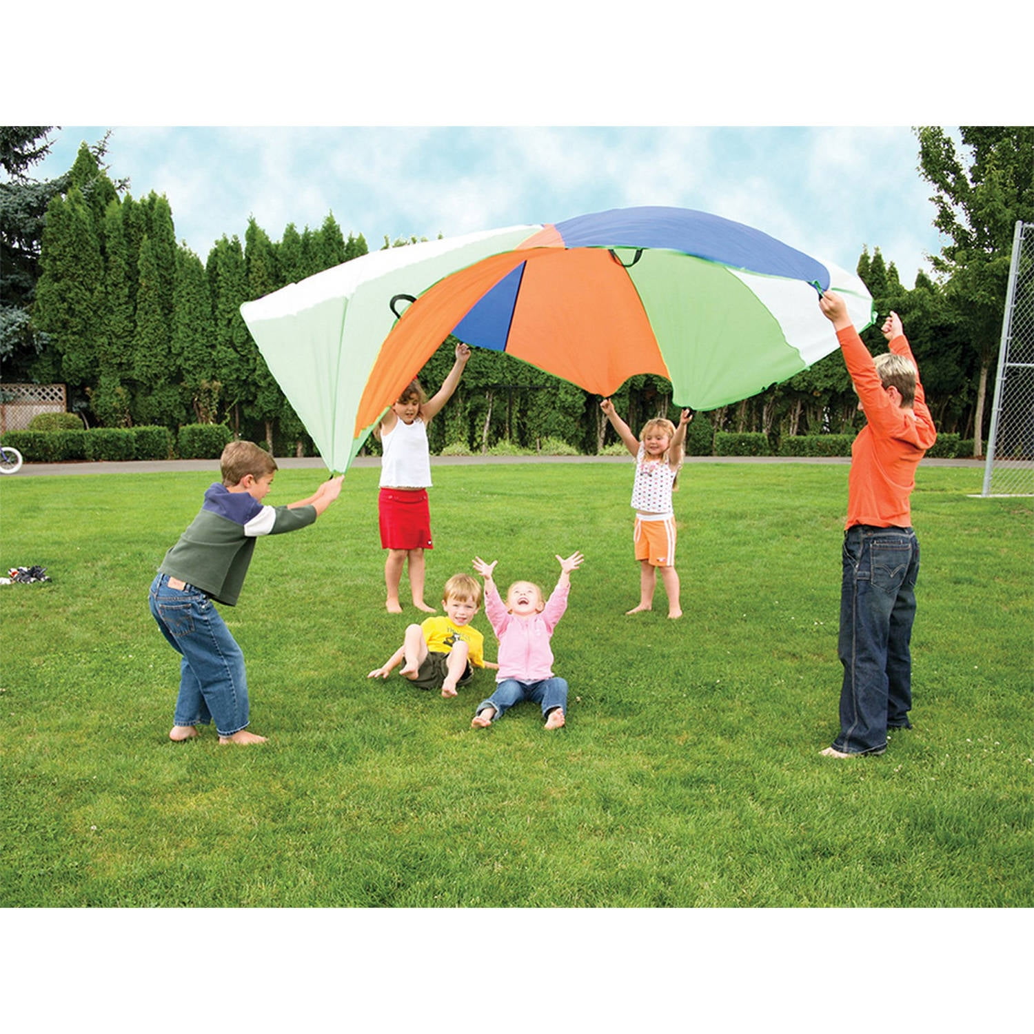 assorted colors from Little Folks Toysmith Giant Parachute Toy 