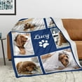 thumbnail image 4 of AISENIN Personalized Pets Blanket with Photos Custom Dog Blanket for Small Dogs Personalized Dog Blankets with Picture Dog Memorial Gifts for Loss of Dog Gifts for Pets Bereavement Passing Away, 4 of 6