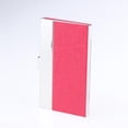 thumbnail image 4 of Titular de Tarjeta Salvador PU Cuero y Acero Inoxidable Rojo, 4 of 6