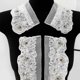 thumbnail image 4 of Polyester Yarn Lace Collar Applique with Crystal Embroidery Design For Fashion Blouse Shirt Dress Crafting Accessories Multicolor, 4 of 4