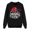 thumbnail image 4 of KHONTS Christmas Family Matching Sweatshirt Long Sleeve Cartoon Print Blouse Shirts Trendy Crew Neck Xmas Shirt for Family Kids Black, 4 of 6