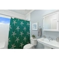thumbnail image 4 of Simply Daisy 70" W x 73" L Starfish Polyester Shower Curtain, Kelly Green [1 Ct], 4 of 5
