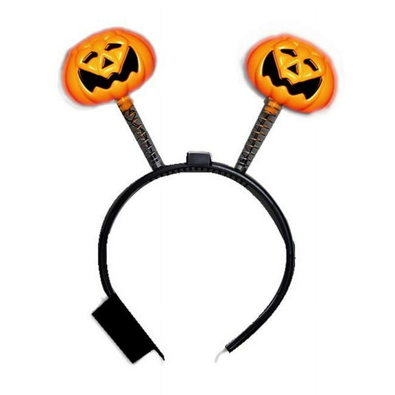 LED Pumpkin Head Boppers Headband
