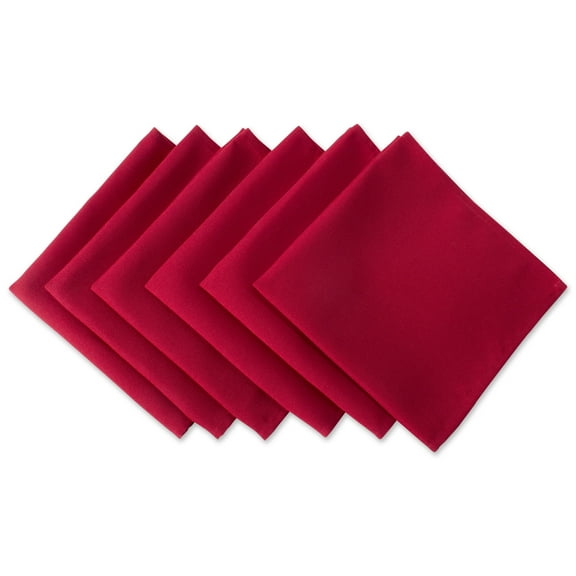 Red Polyester Napkin (Set of 6)