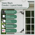 thumbnail image 5 of Black Wrought Iron Shutter Lift Off Pintle Hinges 6 1/2" L Colonial Pin Reversible Hinges forDoors, Window and Shutters w/Hardware Sold As Pair Pack of 6 Renovators Supply, 5 of 17
