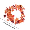 thumbnail image 2 of TAILTOSS 1Pcs Simulated Maple Rattan Dark Red 175x6in Leaf Shape Pvc Material For Home Family, 2 of 4