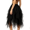 thumbnail image 4 of Tulle Skirts for Girls High Elastic Waist Midi Skirt Tutu A-Line Mesh Layered Skirts, 4 of 6