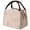 Khaki, variant on Striped Large-Capacity Oxford Cloth Lunch Bag With Handle For Picnic And Outdoor Use,Brown