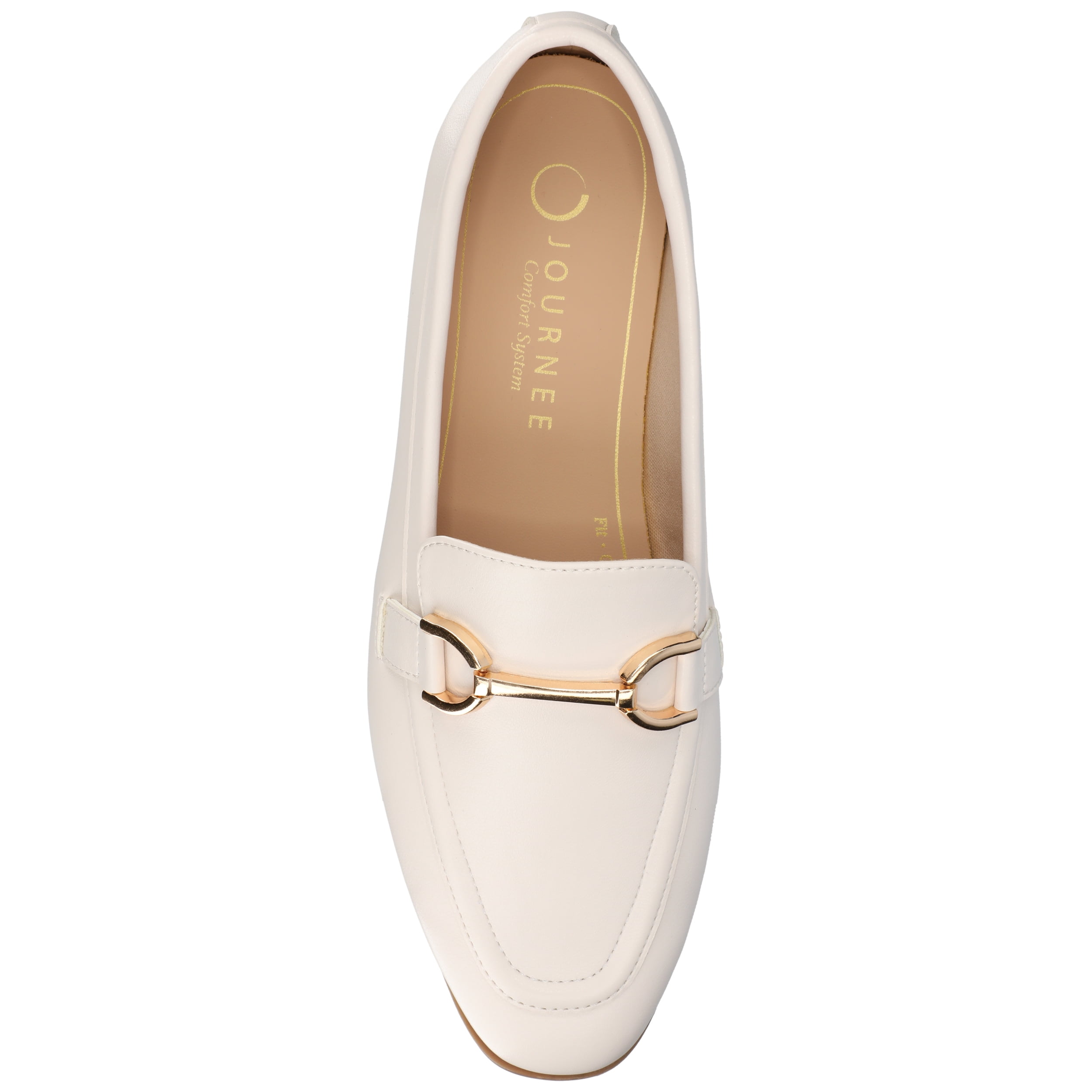 Journee Womens Mizza Loafer Slip On Square Toe Dress Flats, Widths Available