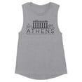thumbnail image 1 of Skyline Athens Greece Women's Muscle Tank Small Heather Grey, 1 of 5