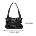 thumbnail image 2 of Bolso Mano Informal Sencillo Plisado para Las Axilas Fiestas Y, 2 of 9