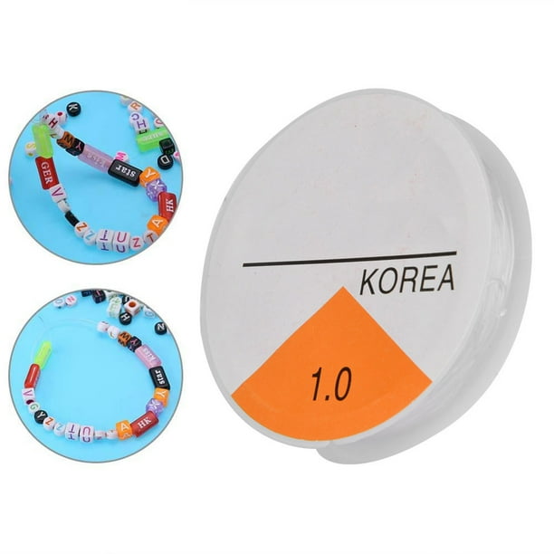 Hilo Elástico Para Pulseras, 10 Rollos De Cristal Elástico Transparente Para Hacer Joyas Y Pulseras, Collares Y Cuentas