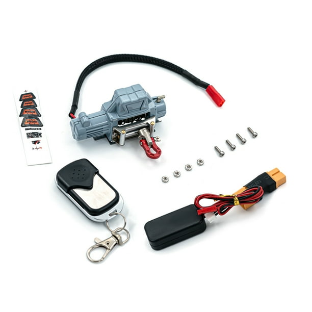 Cabrestante RC con sistema de control remoto XT60 Plug Compatible con 1/10 1/8 TRX-4 Trx4 Axial SCX10 90046 RC4WD D90 KM2 RC Car Tomshoo Cabrestante
