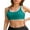 Green, variant on Charmo Scallop Scoop Neck Bikini Tops for Womens Ribbed Swim Tops Racerback Athletic Swimsuit Top
