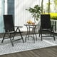 thumbnail image 2 of Silla Plegable Costway para Exteriores con Respaldo Ajustable en 7 Niveles y Asiento Acolchado Negro, 2 of 4