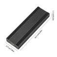 thumbnail image 7 of M.2 M.2 NVMe/ Dual Protocol Mobile Hard Disk Case USB3.1 Type-C External SSD Enclosure Aluminum Alloy Shell Black Not Inclube Hard Disk, 7 of 7