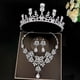 thumbnail image 5 of Bridal Tiaras Crown Set with Earring Kit & Necklack Handmade Luxury Crystal Hair Accessories for Party Prom New, 5 of 5