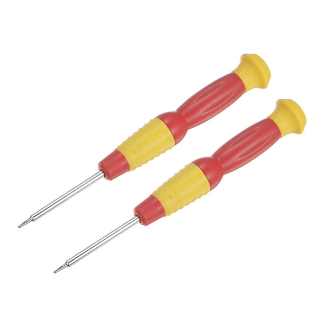 Unique Bargains Precision Tri Point Screwdriver, 0.6mm Y Type for Watch Eyeglasses Electronics Repair, 2 Pack