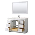 thumbnail image 4 of Wyndham Collection Light-Vein Wood Single Bathroom Vanity in White/Chrome, 4 of 7