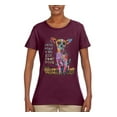 thumbnail image 3 of Dean Russo In My Mind Dog Lover Womens Graphic T-Shirt, Maroon, Medium, 3 of 6