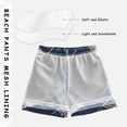 thumbnail image 3 of FORMRS Boys Swim Trunks Quick Dry Mesh Liner Boardshorts Sizes XS-XL, Black Stripes, 3 of 7