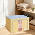 thumbnail image 4 of Clothing And Home Storage Box, Thickened Large Capacity Foldable Organizer with a Clear Window, Handle & Zipper, Moistureproof Sorting Bag for Home Clothes Quilt Travel Storage (U, 11×15×8in), 4 of 6