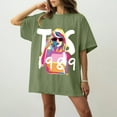 thumbnail image 1 of TayIor Sw1ft Chemises, Tylor Sw1ft Merch, Tylor Sw1ft, Mode Décontractée pour Femmes, Chemises à Manches Courtes et Col Rond Imprimé, Chemisier Graphique pour Amatrices de Musique TKFASHION Vert Menthe TTTG, 1 of 5