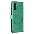 thumbnail image 6 of Feishell Compatible with Samsung Galaxy A25 5G Wallet Case with Wrist Strap, for Men Women, Butterfly Embossed PU Leather Flip Stand Card Slots Protective Phone Cover for Samsung Galaxy A25 5G,Green, 6 of 11