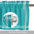 thumbnail image 6 of Pure Teal Green Kitchen Curtain Valances for Windows Farmhouse Short Curtains, Simple Solid Color Rod Pocket Valance Curtain for Bedroom Cafe Living Room 42"x12", 6 of 8