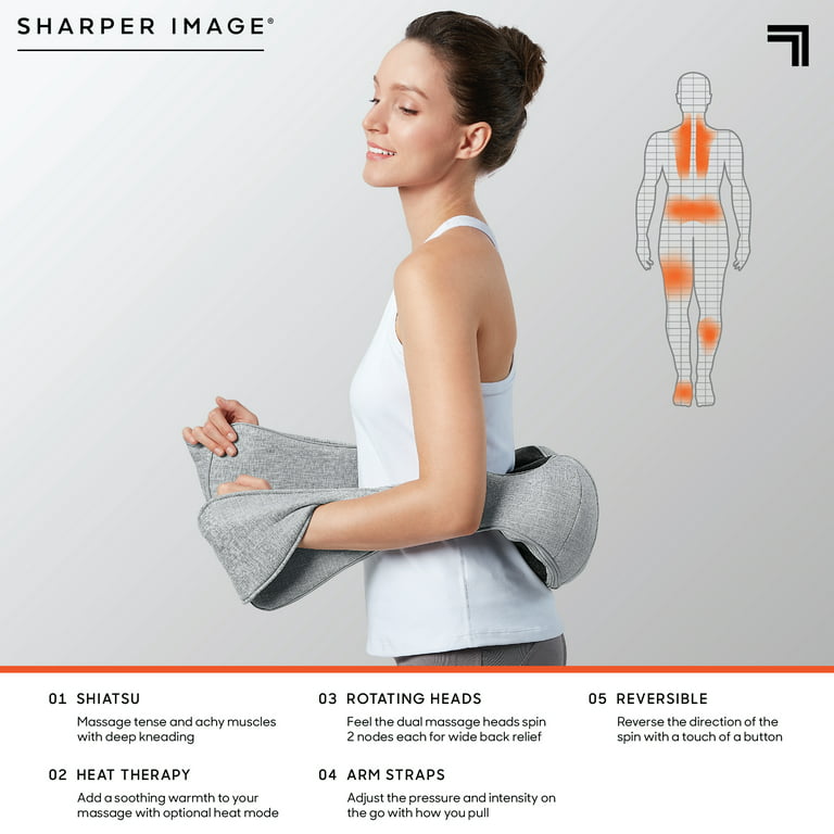 Sharper Image 2-Speed Massager Multi-Function Shiatsu Full Body Cordless  1014508 - The Home Depot