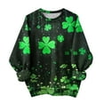 thumbnail image 7 of Zedker St Patricks Day Shirt for Women 2026 Casual Plus Size 3/4 Sleeve Irish Clover Shirts Funny Saint Patrick's Day Tunic Tops, 7 of 7