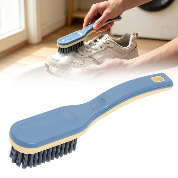 ZMGEJPW Soft Bristle Scrub Cleaning Brush Stain Remover Brush Fabric Cleaning Brush Laundry Brush for Carpet, Clothes, Bathroom,Sneaker-1 Pack (Blue)