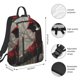 thumbnail image 2 of Fotbe Dark Red Hooded Girl Mochila Ligera para Hombres y Mujeres - Duradera y Resistente al Agua, Ideal para Escuela, Trabajo, Viajes y Uso Diario, 2 of 7