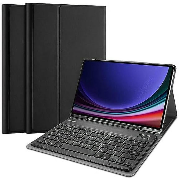 ProCase for Galaxy Tab S9 11 Inch 2023 Keyboard Case SM-X710 X716B X718U, Protective Cover Case with Detachable Wireless Keyboard for Galaxy Tab S9 11" 2023 –Black