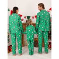 thumbnail image 5 of GYRATEDREAM Matching Family Christmas Pajamas Long Sleeve Button Down PJs Sets Holiday Sleepwear Loungewear, 5 of 6