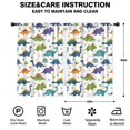 thumbnail image 2 of Blackout Kids Curtains,White Dinosaurs Flowers Eggs Pattern Childrens Insulated Curtains Set Of 2,Bedroom Essentials,Toddler Room Decor 42"x63", 2 of 5