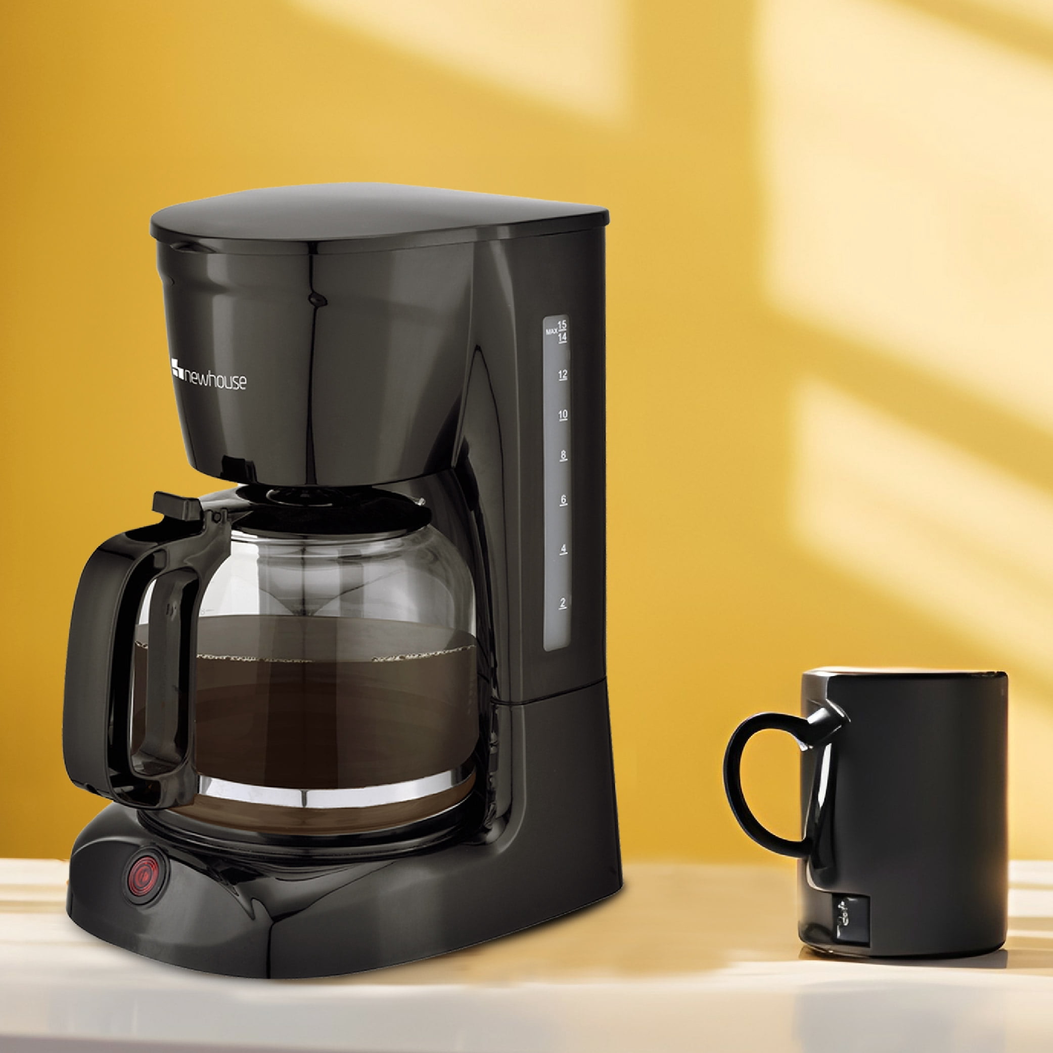 Newhouse Electric Coffee Machine NHCM-001-5, 5-Cup Coffee Maker with Auto Shut Off, Electric Pot with Metal Mesh Coffee Filter Basket, ETL Certified for Hospitality and Residential Use