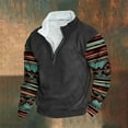 thumbnail image 2 of Nfhtoj Men's Western Hoodie Aztec Cowboy Hooded Sweatshirt Country Graphic Print Oversized Pullover Shirts with Pocket Western Country Pullover for Men, 2 of 3