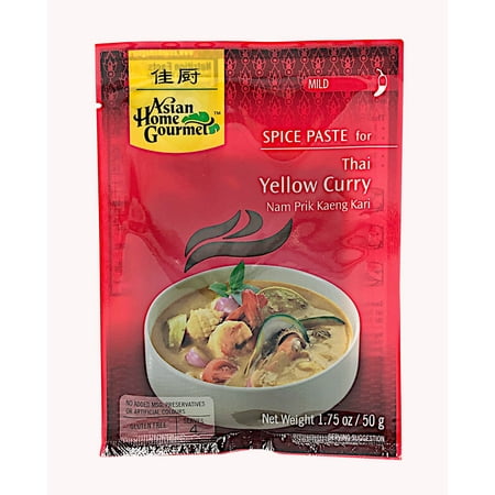 Asian Home Gourmet Thai Yellow Curry, Pack of 6