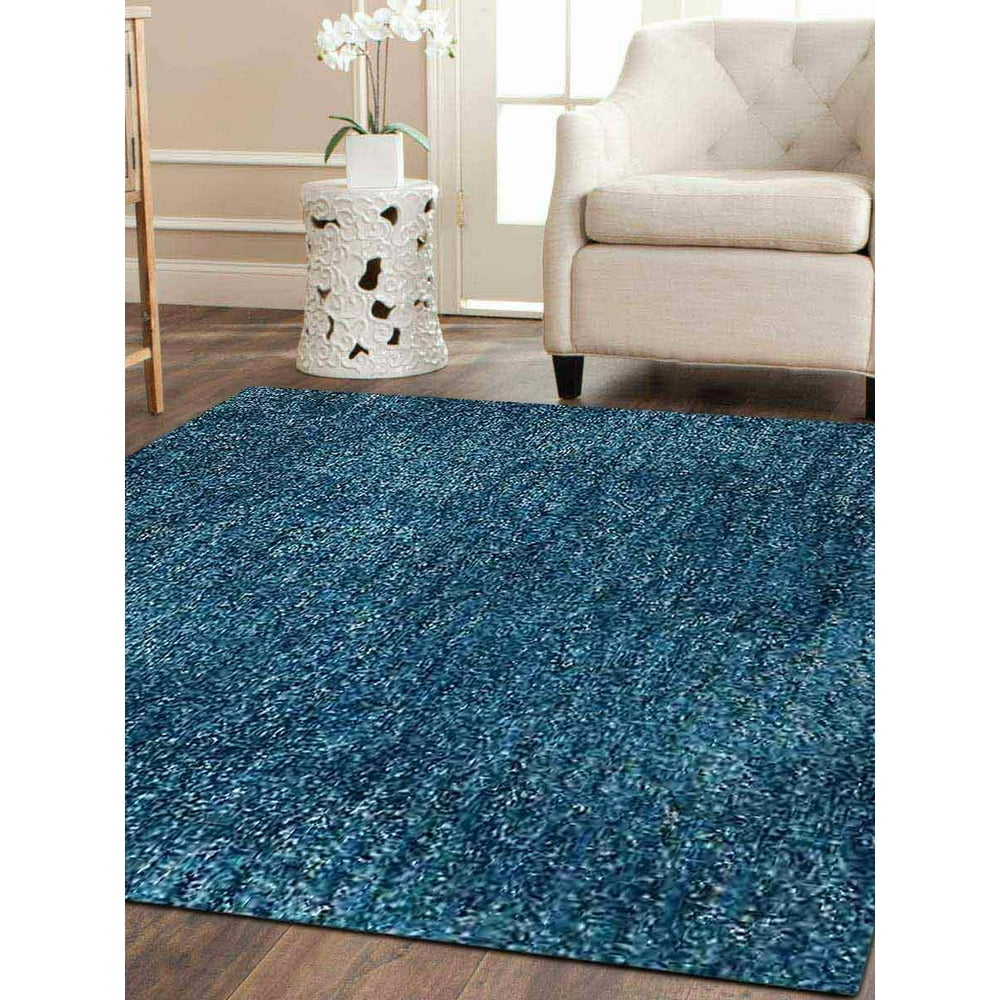 Rugsotic Carpets Hand Tufted Shag Polyester 10'x10' Square Area Rug