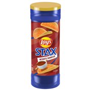 Pack of 2 - Lay's Stax Mesquite Barbecue Potato Crisps 5.5 oz